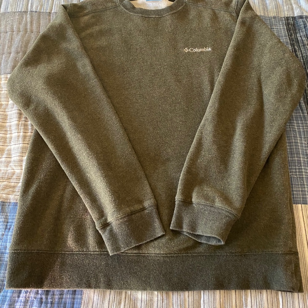 Men’s Columbia Sweatshirt Green Medium
